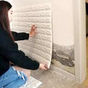 חרדים 10 פתרונות לבית 70x77cm DIY 3D Wall Stickers Self Adhesive Foam Brick Room Decor Wallpaper Wall Decor Living Wall Sticker For Kids Room